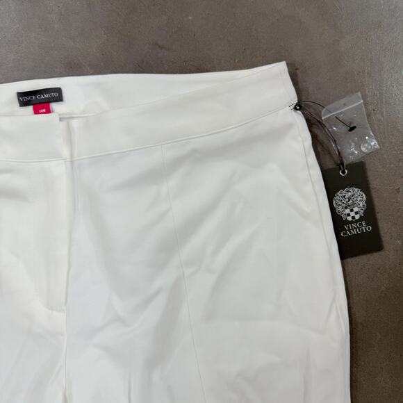 Vince Camuto Essentials Slim Leg Stretch Slit Ankle Pants Ivory Plus Sz 14W NWT - Picture 4 of 12